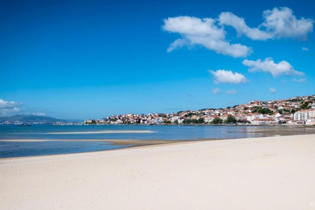Piso A Pie De Playa Con Terraza Exclusiva Apartamento Moaña Exterior foto