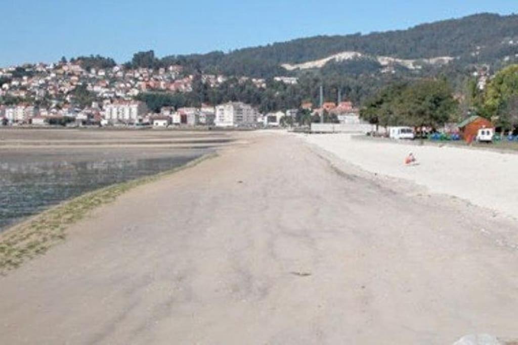 Piso A Pie De Playa Con Terraza Exclusiva Apartamento Moaña Exterior foto